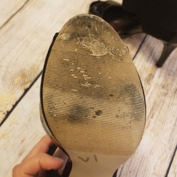 Madden Girl Sz 8 Black Patent Leather Heels - Picture 6 of 8